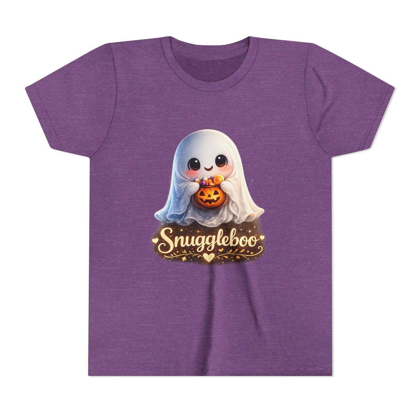Youth Tee — Cute 'Snuggleboo' Ghost Halloween T-Shirt
