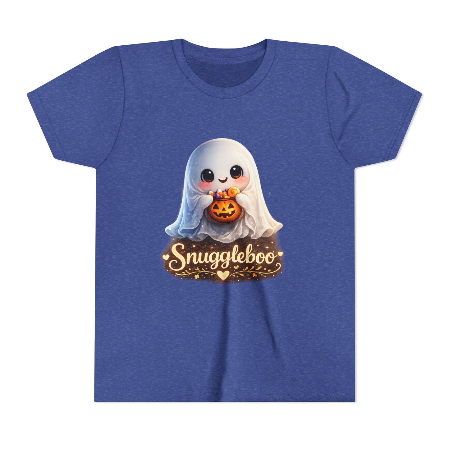 Youth Tee — Cute 'Snuggleboo' Ghost Halloween T-Shirt