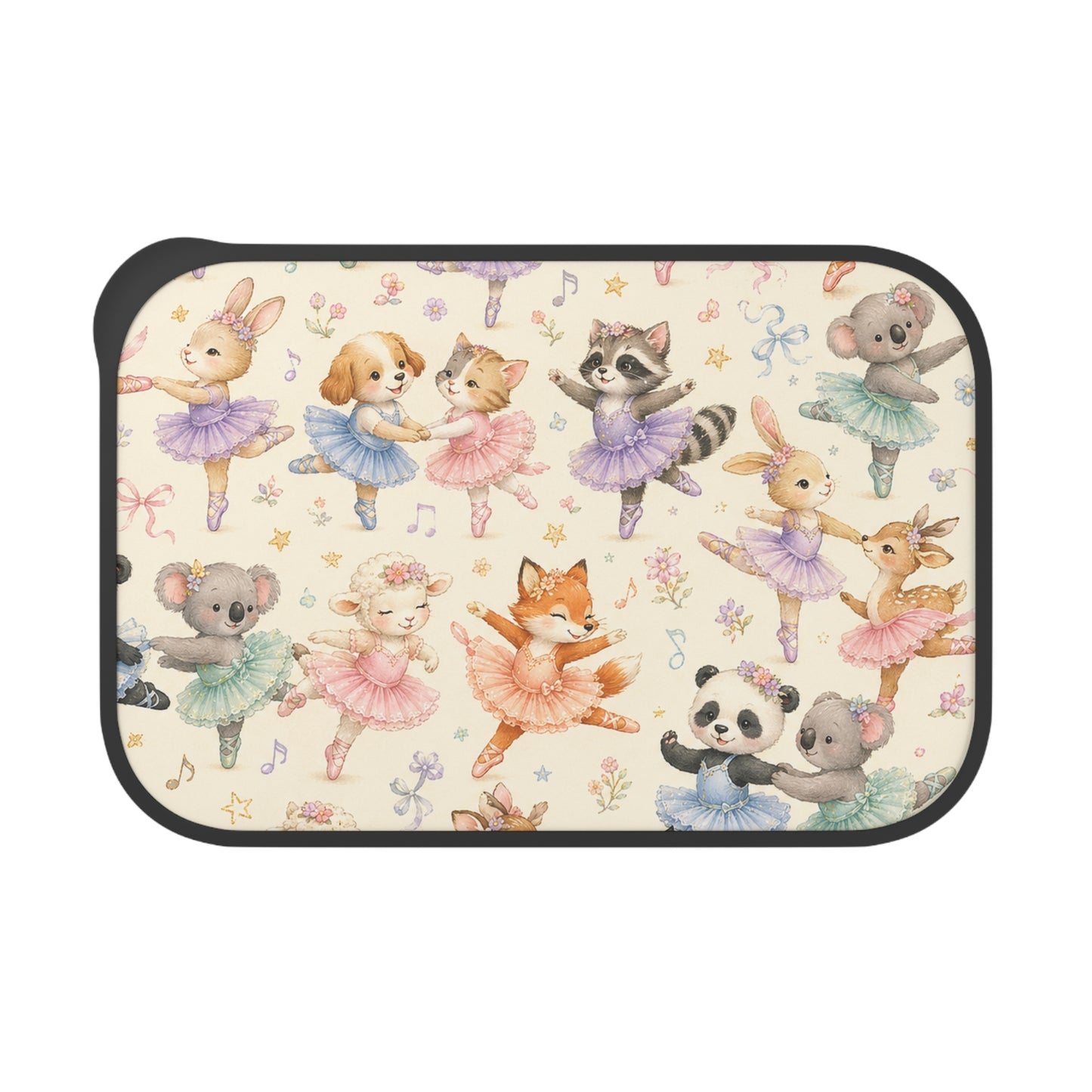Ballet Animal Kids Bento Box with Band & Utensils