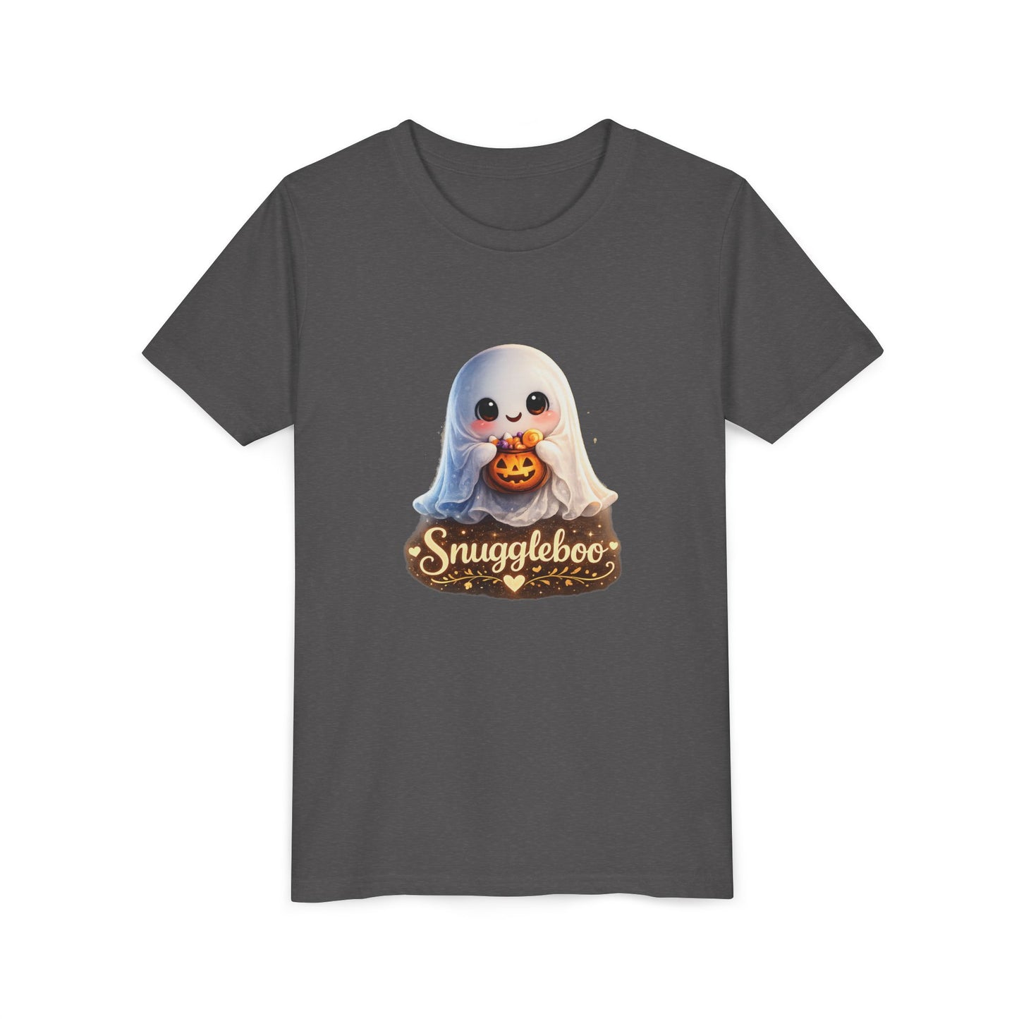 Youth Tee — 'Snuggleboo' Cute Halloween Ghost Shirt