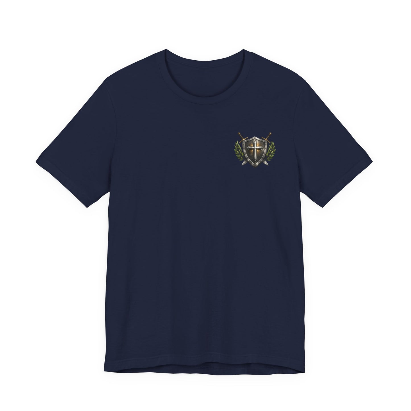 God's Got My Back Shield Tee — Christian Faith Cross T-Shirt