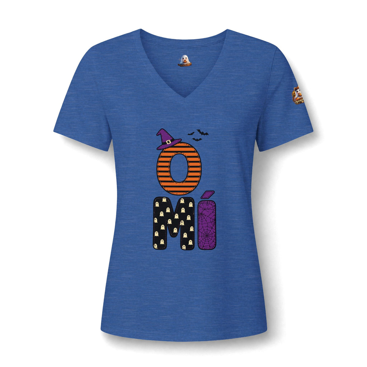 Women's V-Neck Tee — 'Omí' Halloween Mom Graphic Shirt
