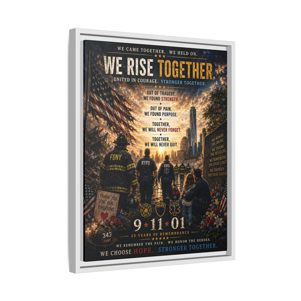 Matte Canvas, Framed (Multi-color)