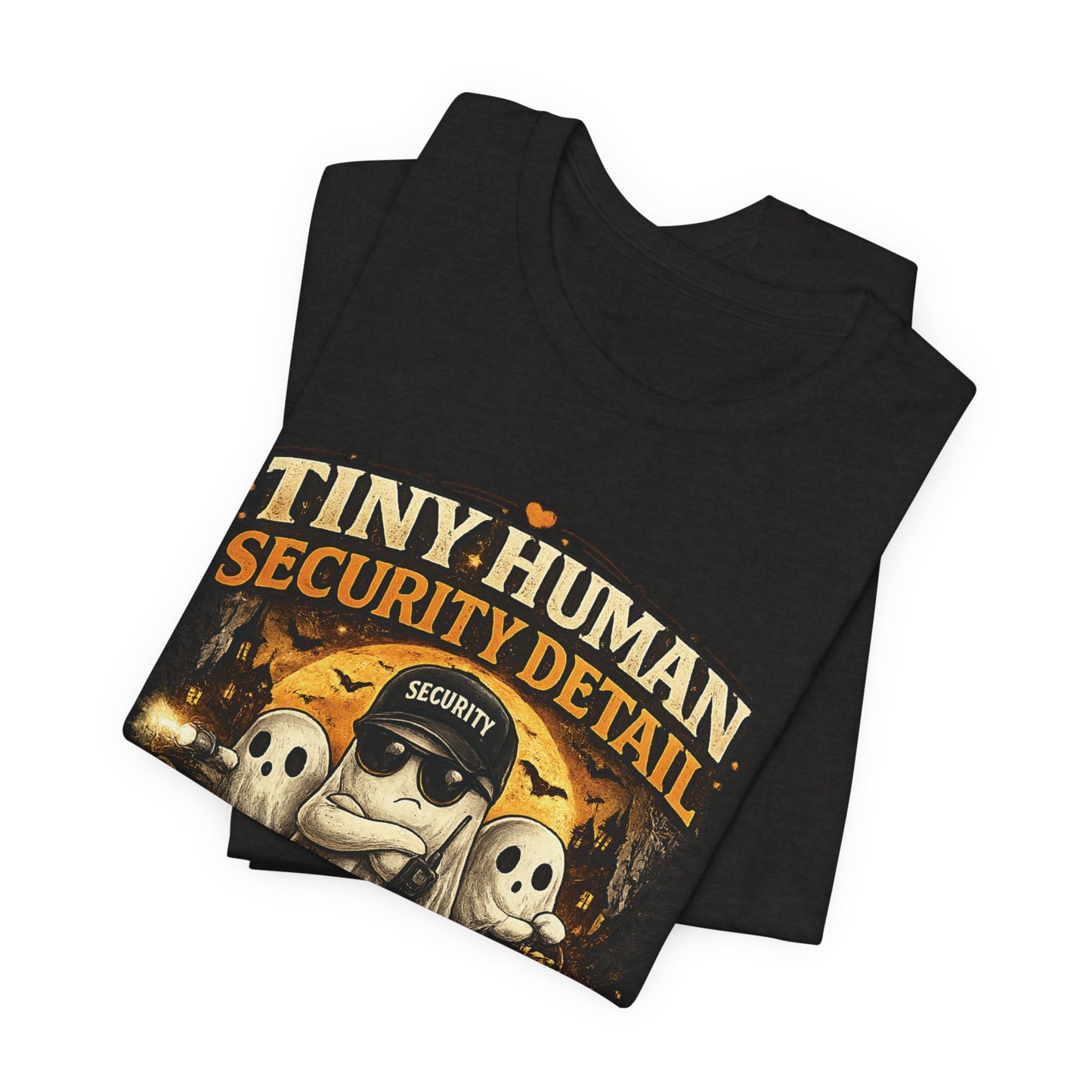 T-Shirt - Tiny Human Security Detail Halloween Baby Tee (Preventing Meltdowns)