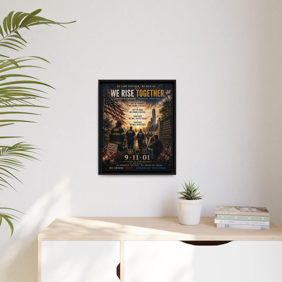 Matte Canvas, Framed (Multi-color)