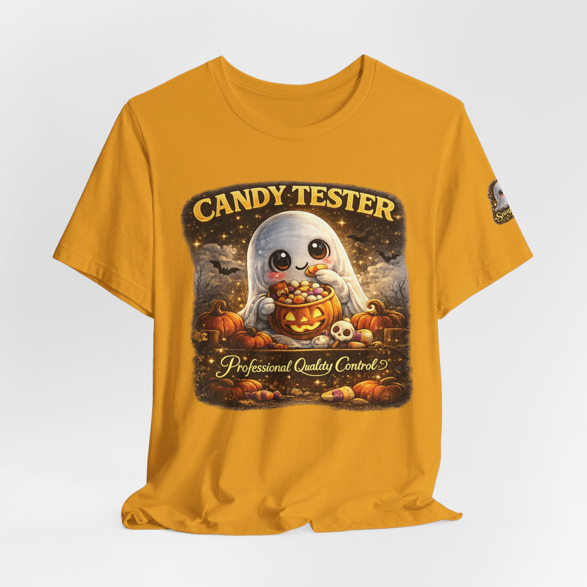 Candy Tester Ghost Halloween T-Shirt — Cute Pumpkin Trick-or-Treat Tee