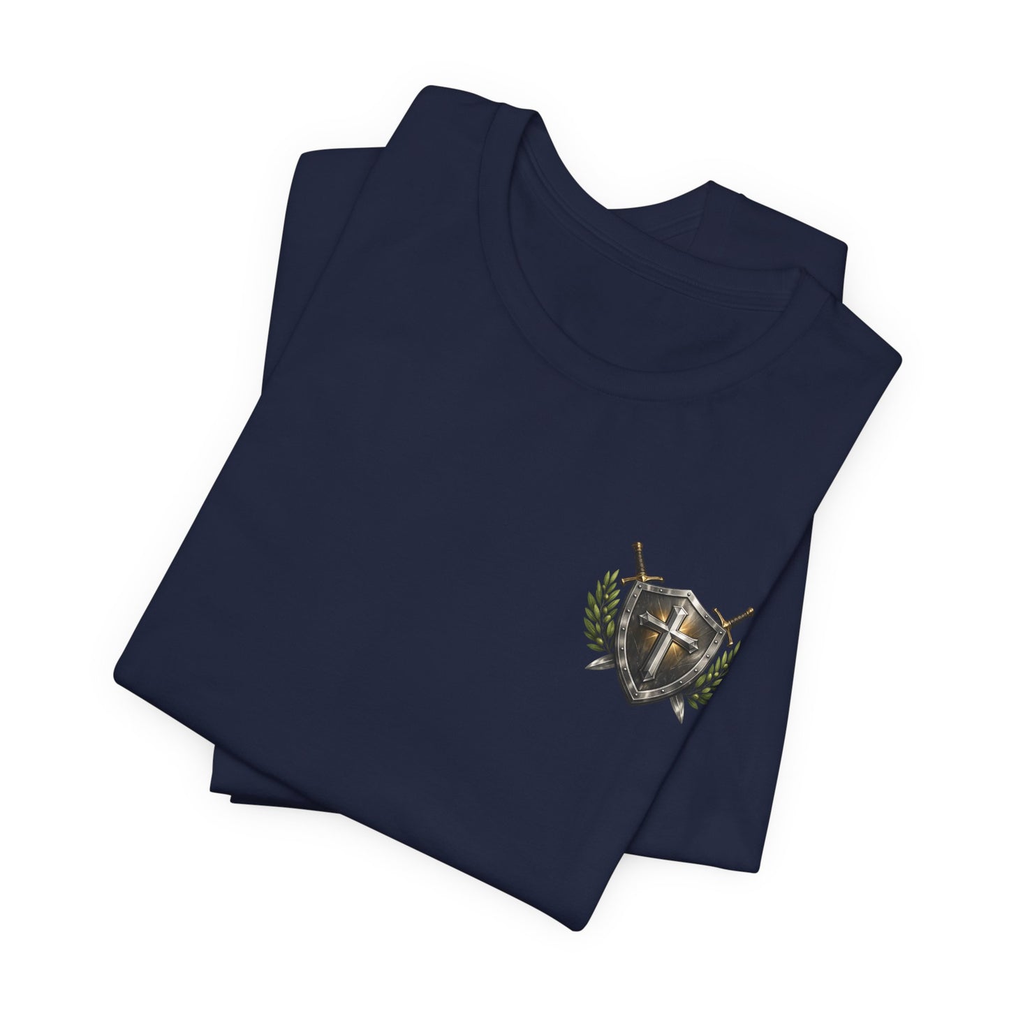 God's Got My Back Shield Tee — Christian Faith Cross T-Shirt