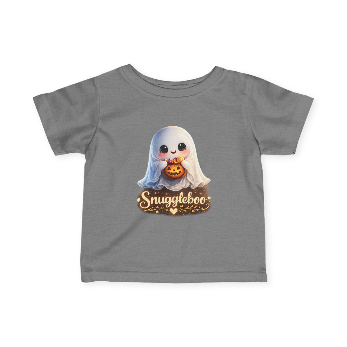 Infant Tee — Cute 'Snuggleboo' Halloween Ghost Baby Pumpkin Shirt