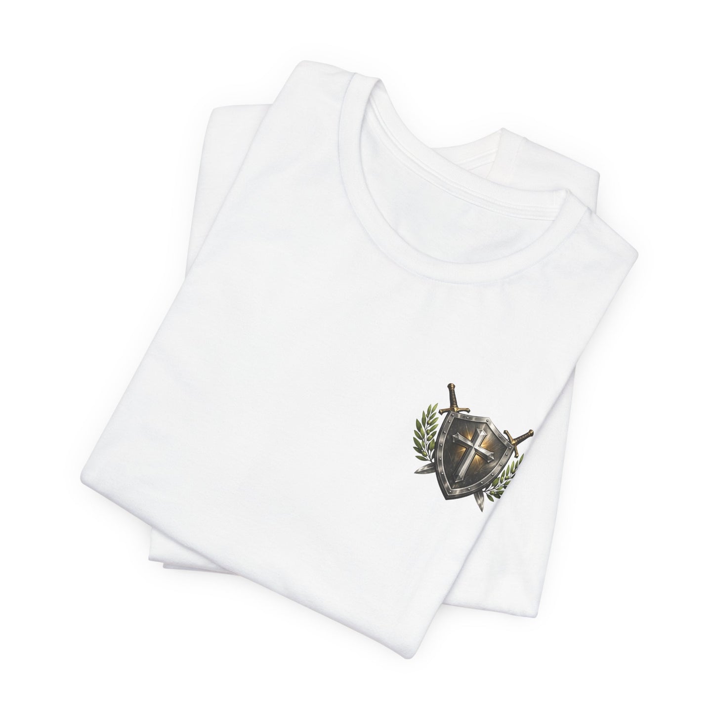 God's Got My Back Shield Tee — Christian Faith Cross T-Shirt