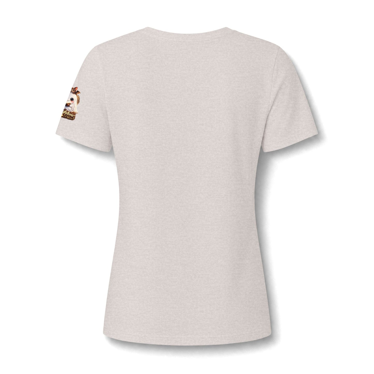 Halloween Mee Maw V-Neck Tee — Cute Haunted Grandma Graphic