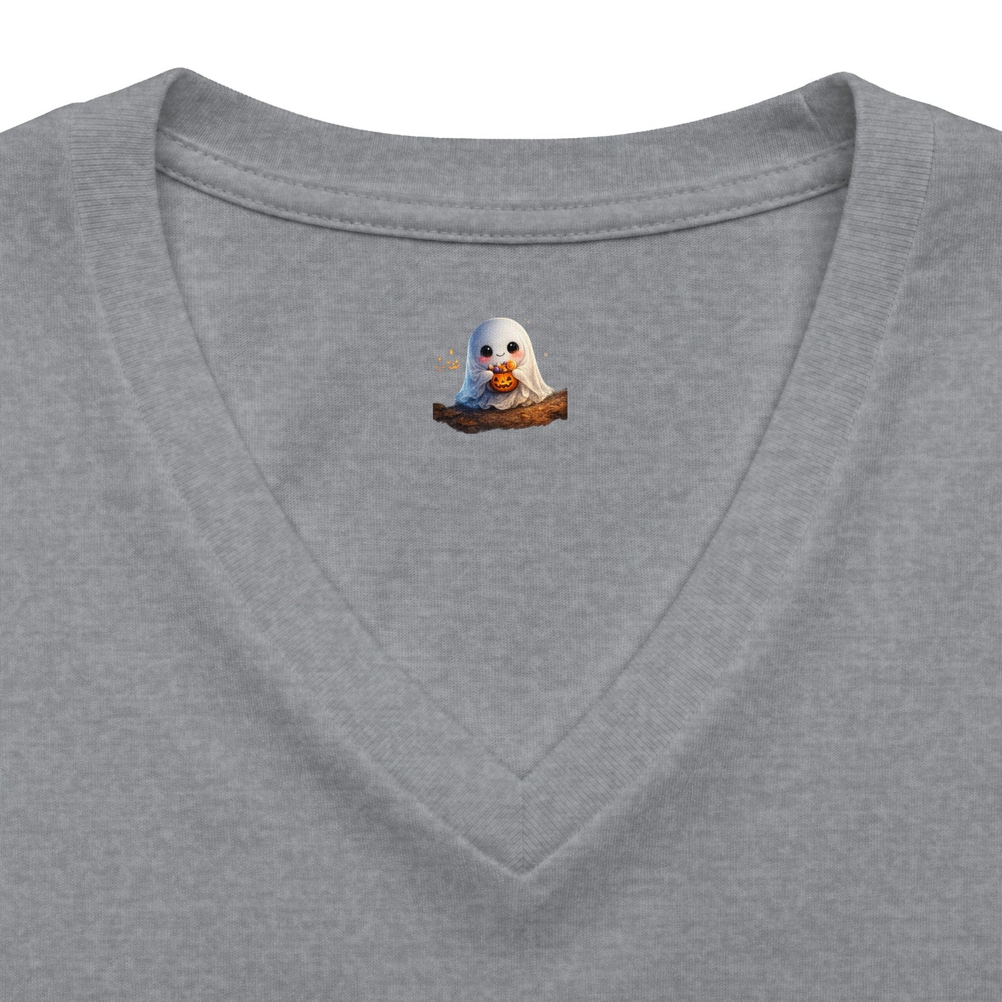 Women's V-Neck Tee — Halloween 'DADI' Colorful Drip Letters Design