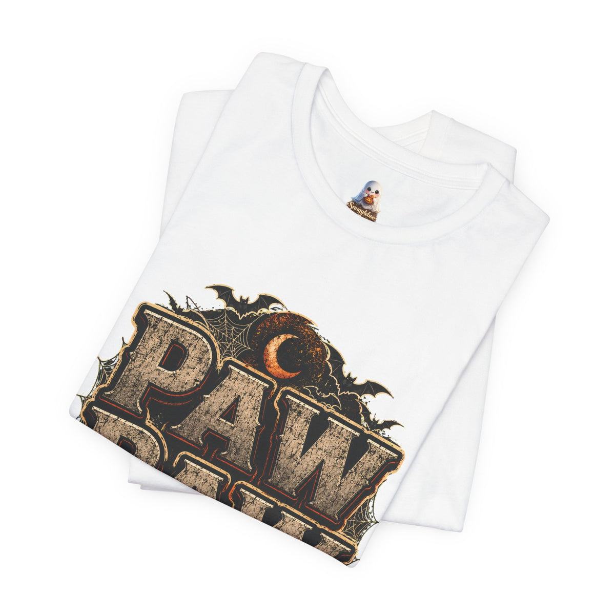 Paw Paw Halloween T‑Shirt — Vintage Pumpkin & Bats Scary Grandpa Tee