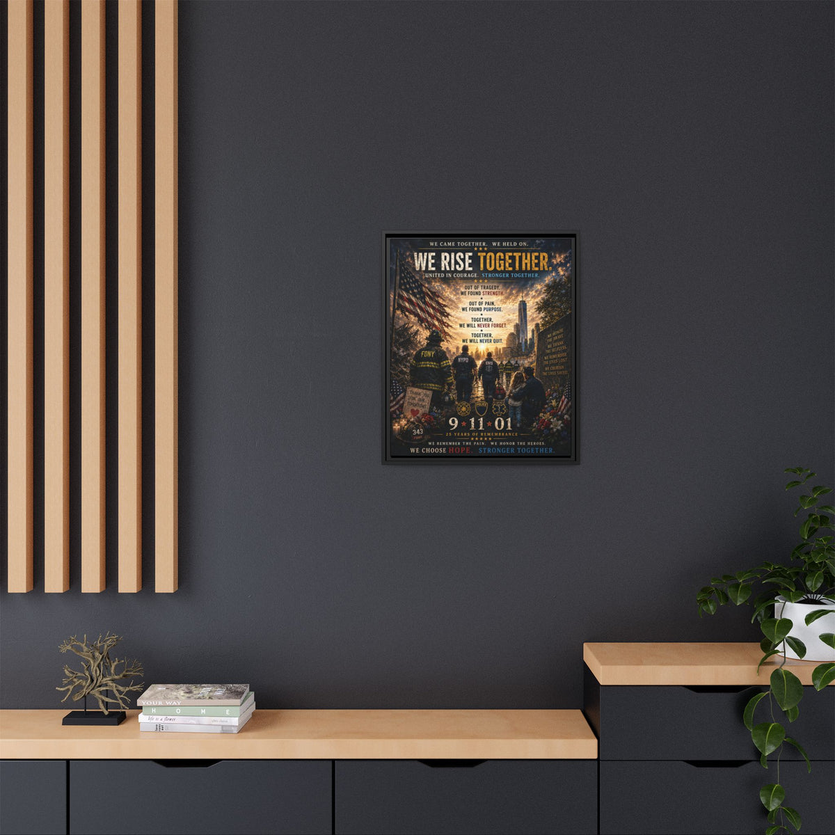 Matte Canvas, Framed (Multi-color)