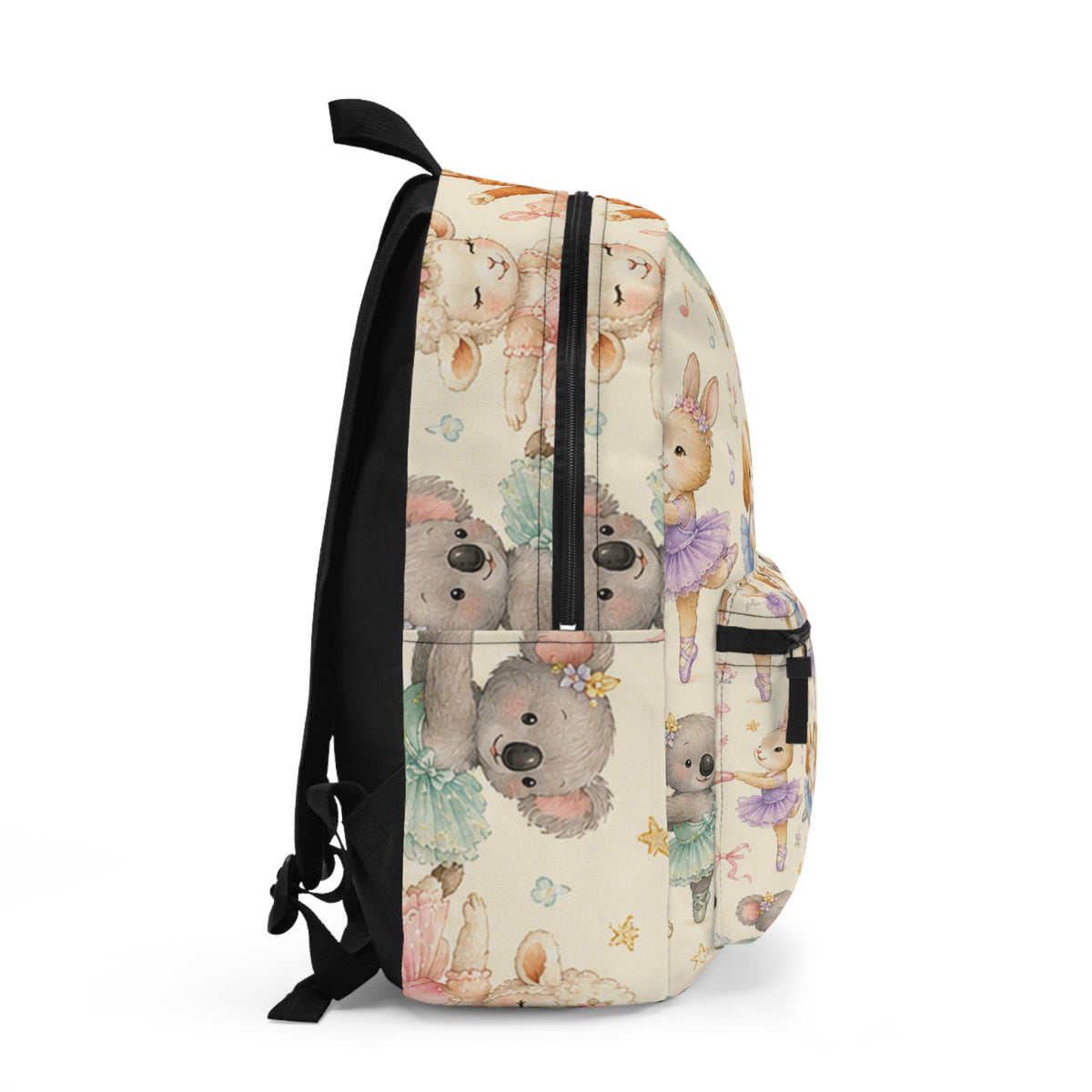 Cute Ballet Animal Backpack — Kids Dance School Bag with Puppy, Kitten & Bunny Ballerinas
