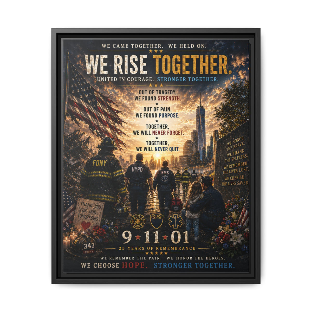 Matte Canvas, Framed (Multi-color)