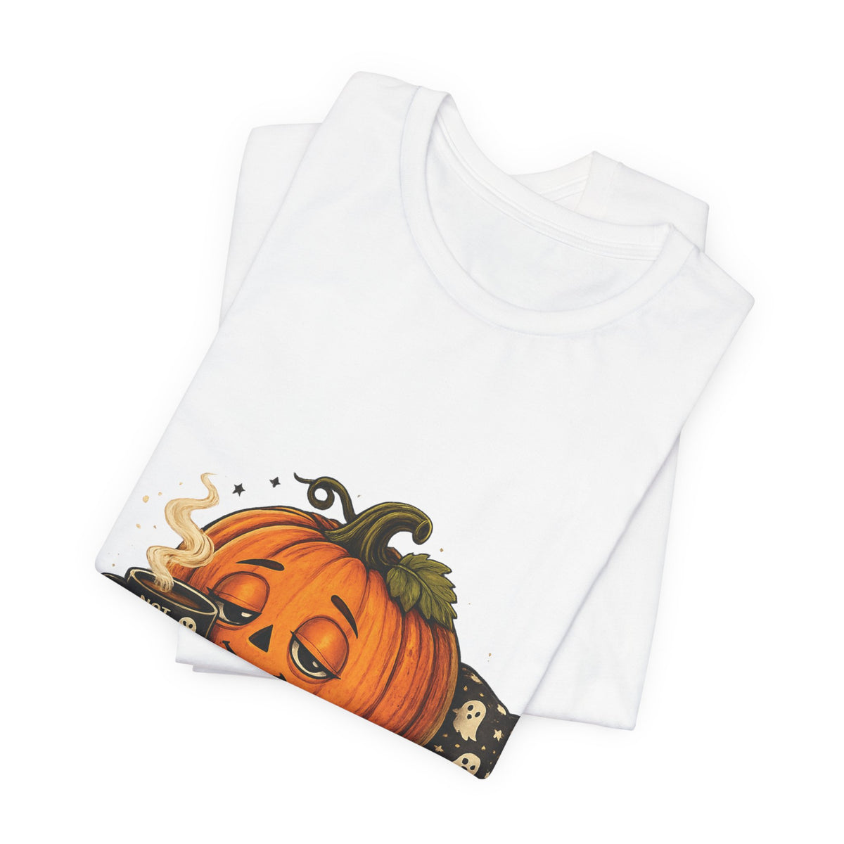 Cozy Pumpkin Coffee Halloween T‑Shirt