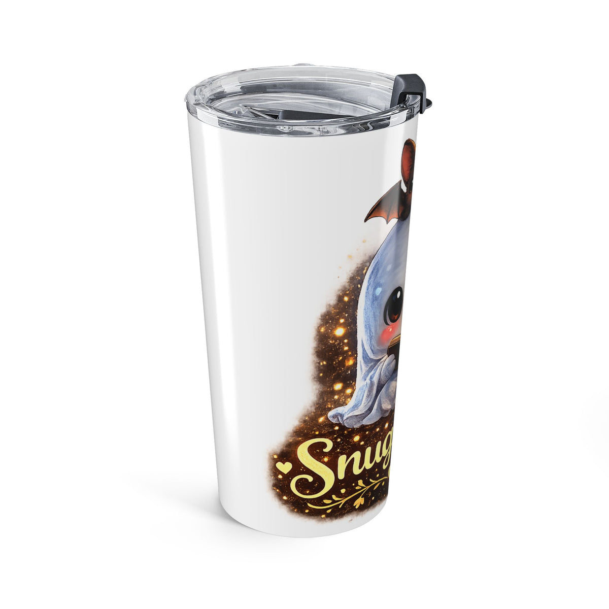 20oz Snuggleboo Tumbler — Cute Ghost & Bat Insulated Travel Mug