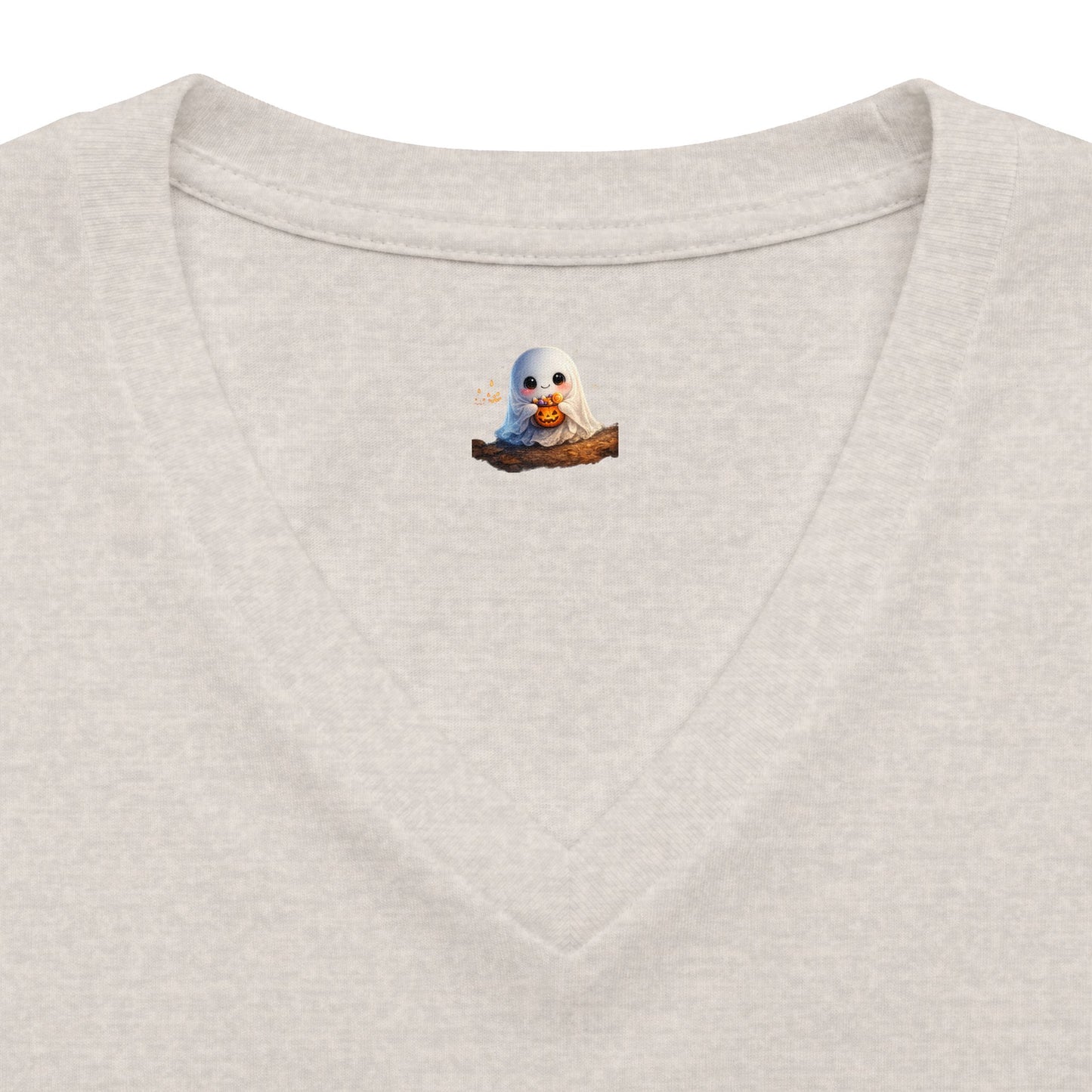 Women's V-Neck Tee — Halloween 'DADI' Colorful Drip Letters Design