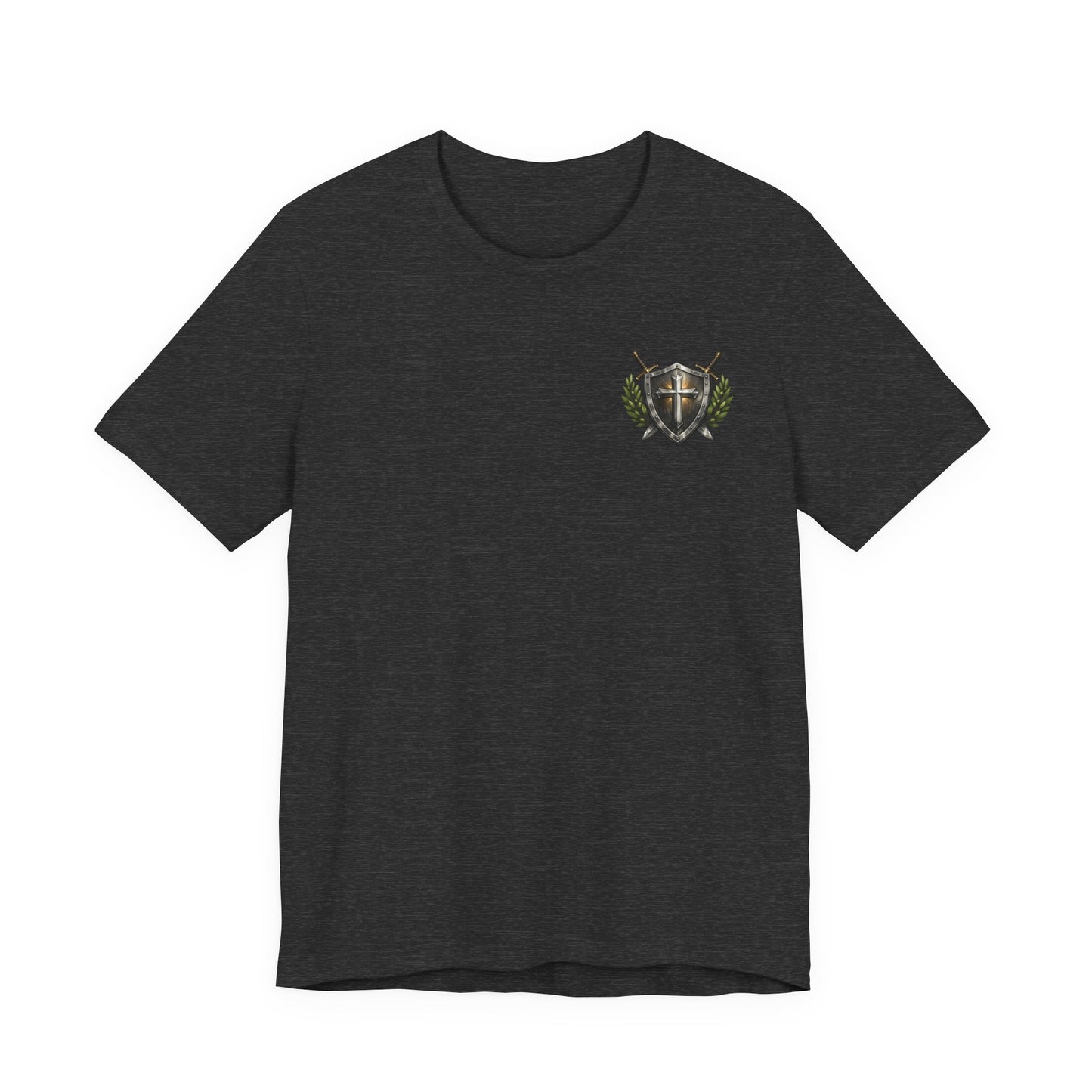 God's Got My Back Shield Tee — Christian Faith Cross T-Shirt