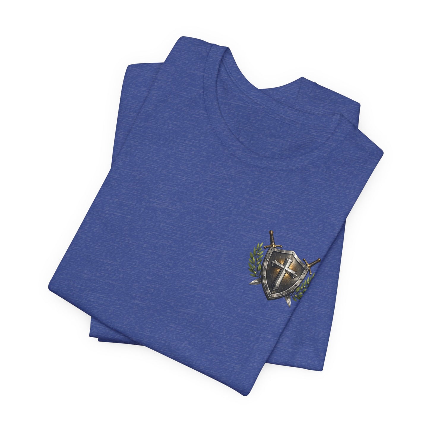 God's Got My Back Shield Tee — Christian Faith Cross T-Shirt