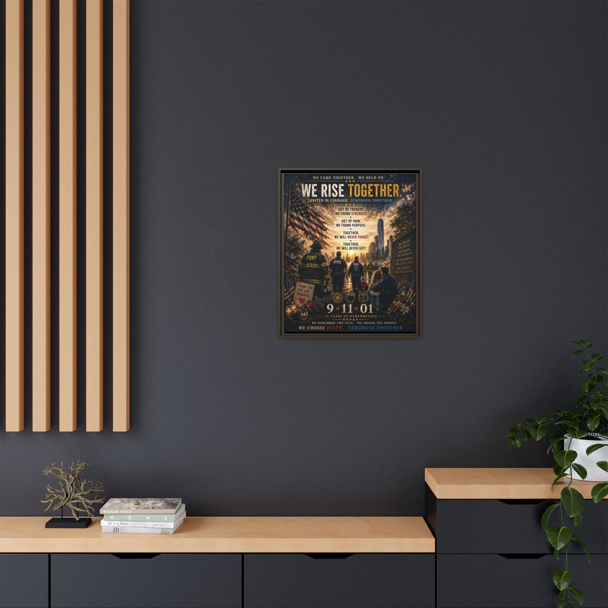 Matte Canvas, Framed (Multi-color)