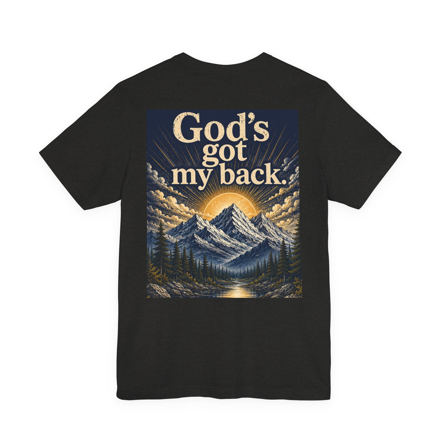 God's Got My Back Mountain T-Shirt