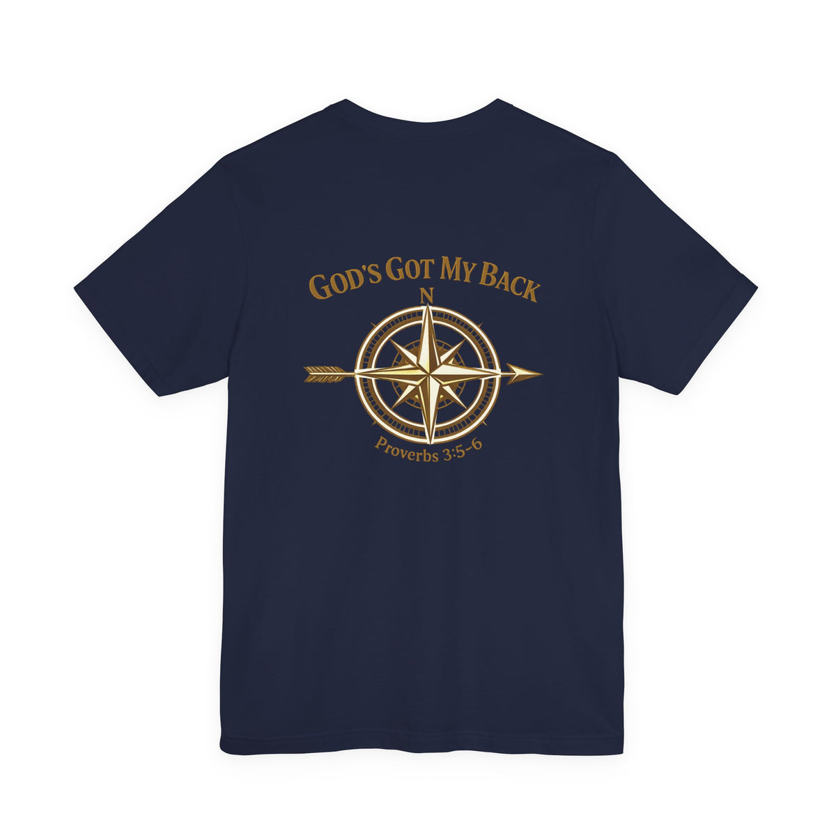 God’s Got My Back Compass T‑Shirt — Proverbs 3:5‑6 Inspirational Tee