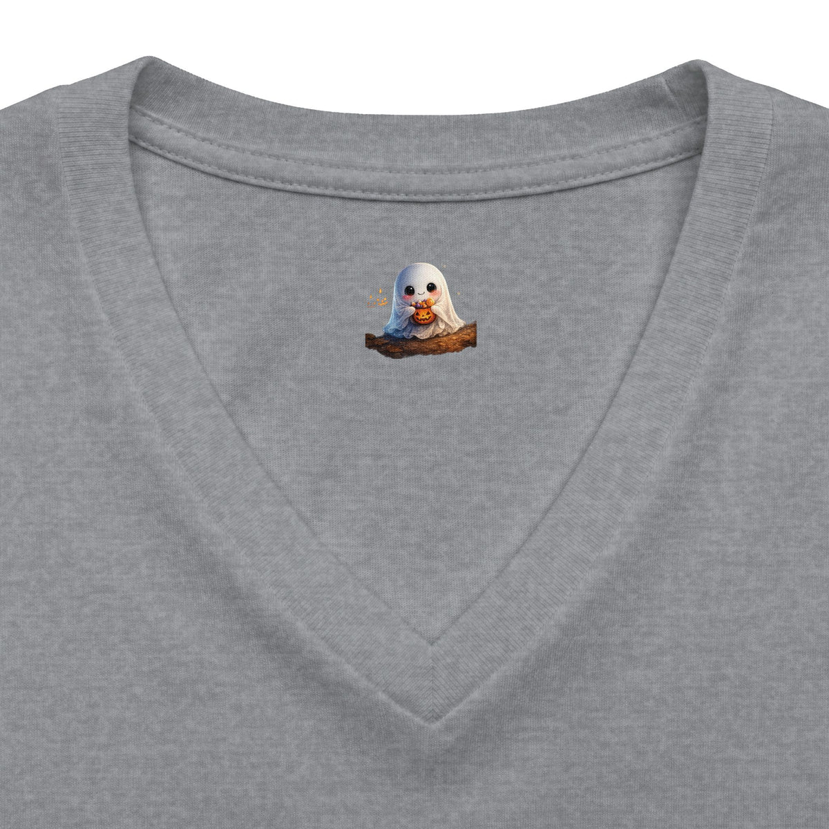 BEBE Halloween Graphic V-Neck Tee