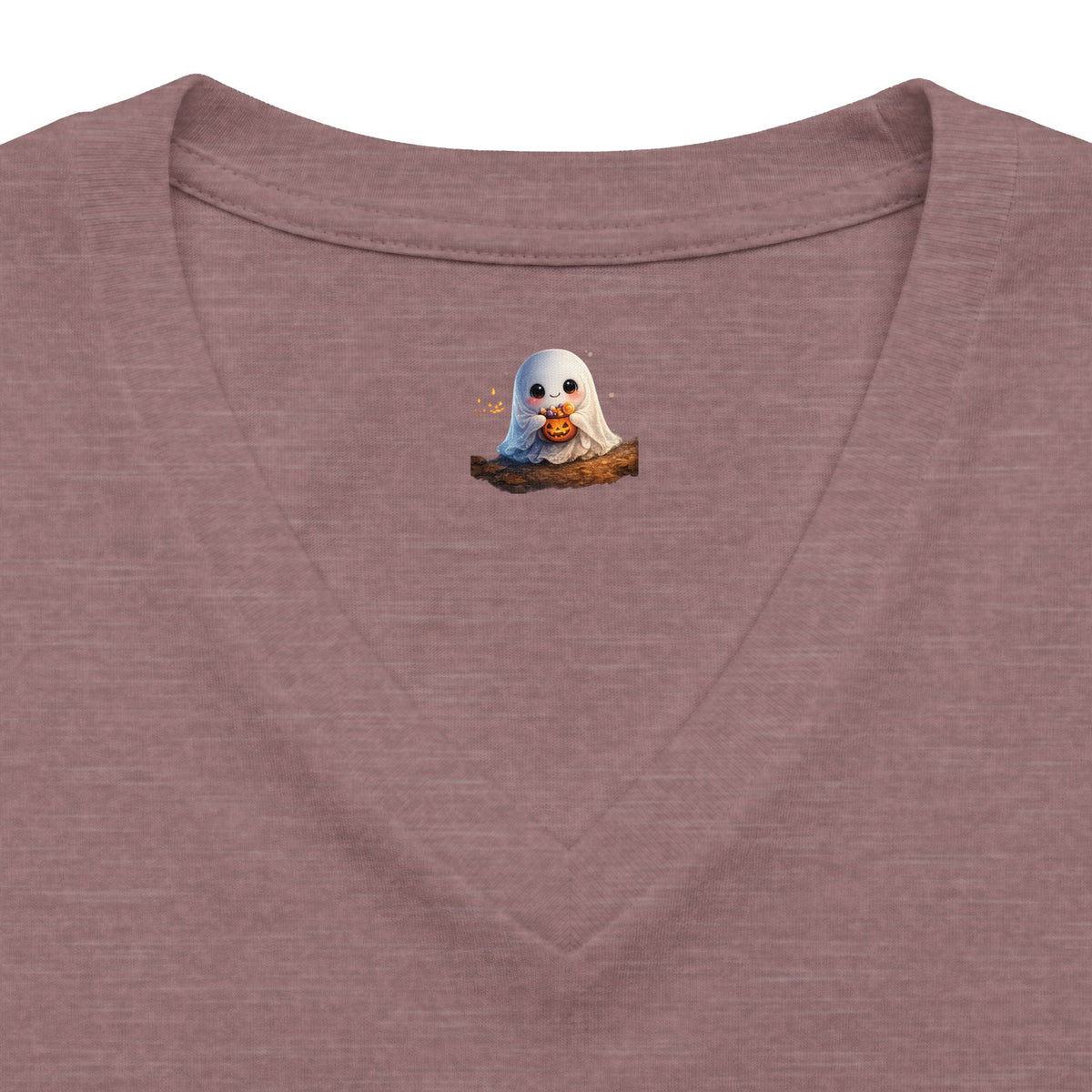 Women's 'Nona' Halloween V-Neck Tee — Cute Seal Costume Graphic