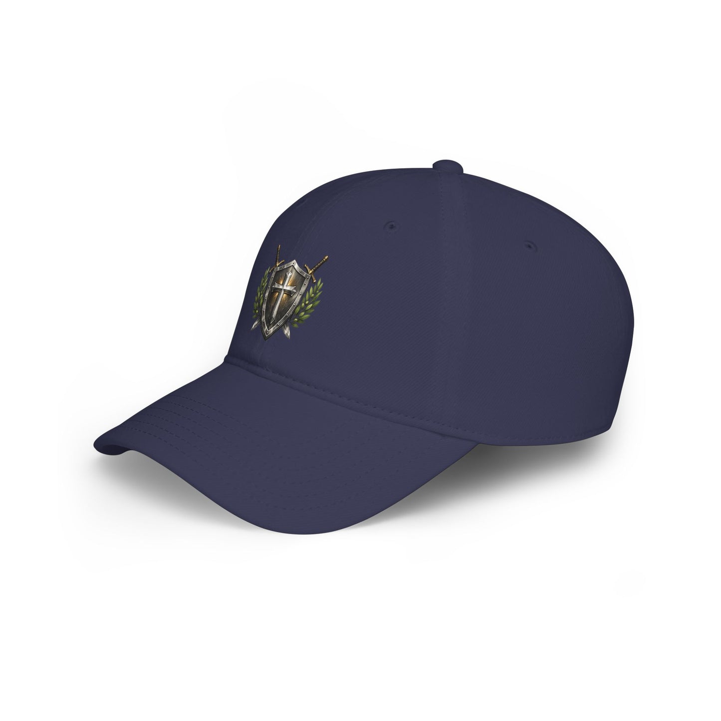 Shield & Swords Baseball Cap — Medieval Crest Hat for Knights, Renaissance Fairs & Cosplay