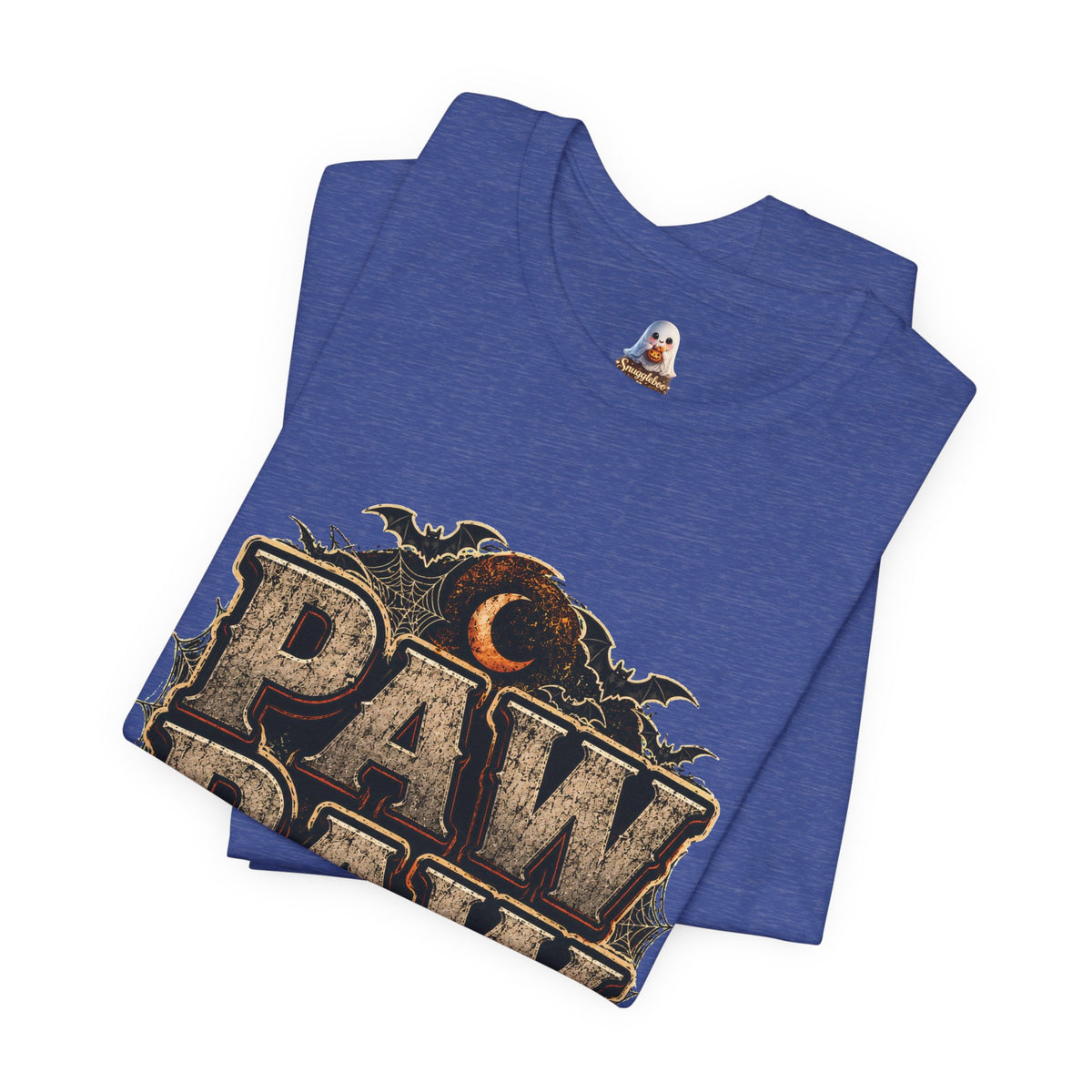 Paw Paw Halloween T‑Shirt — Vintage Pumpkin & Bats Scary Grandpa Tee