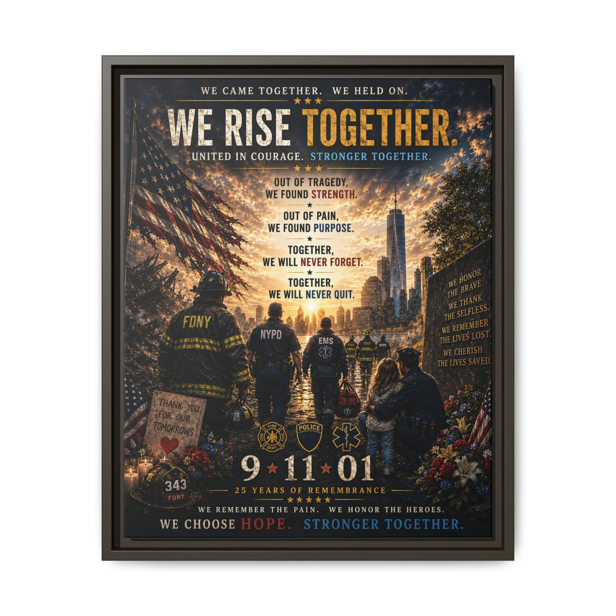 Matte Canvas, Framed (Multi-color)