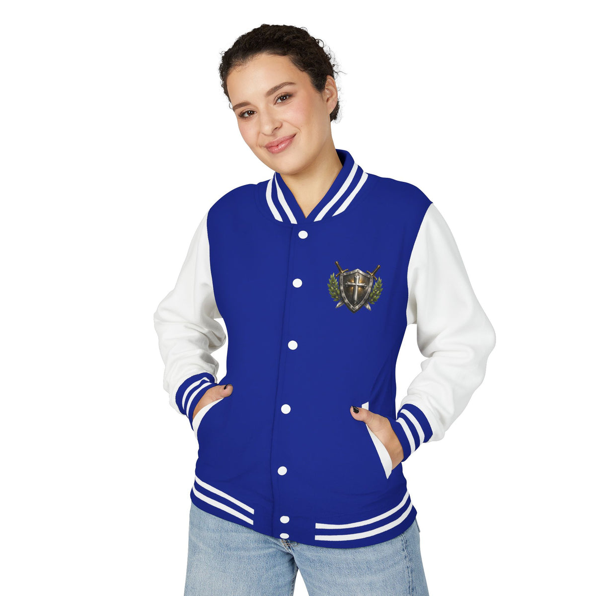 Letterman Jacket — "God's Got My Back" Compass Christian Varsity Jacket