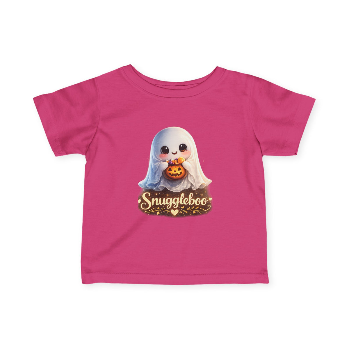 Infant Tee — Cute 'Snuggleboo' Halloween Ghost Baby Pumpkin Shirt