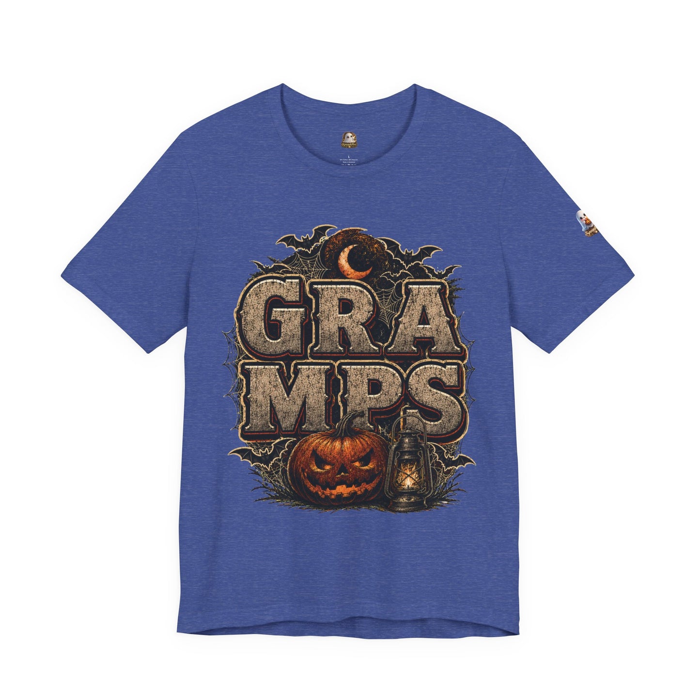Gramps Halloween Tee — Vintage Pumpkin & Bats Grandfather Shirt