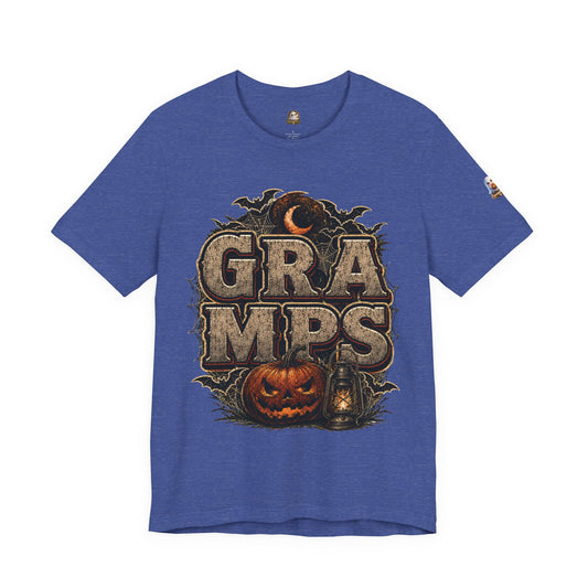 Gramps Halloween Tee — Vintage Pumpkin & Bats Grandfather Shirt