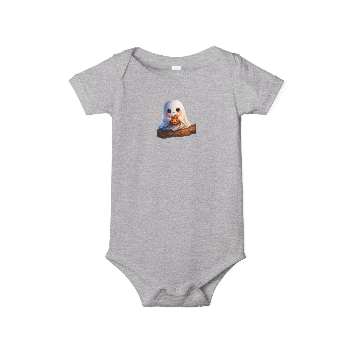 Baby Onesie with Cute Seal Pup Illustration — Infant Jersey One-Piece