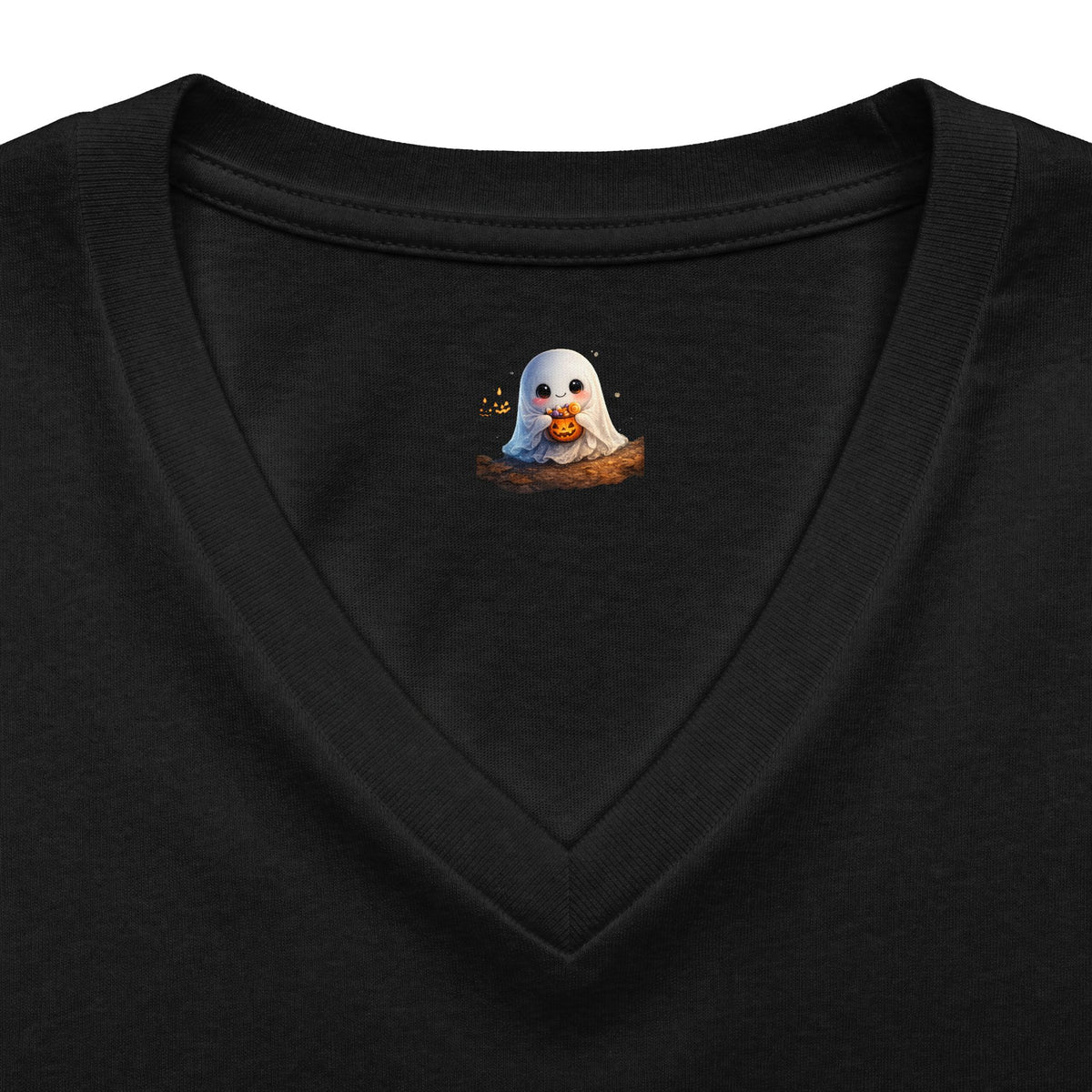 Halloween Boo Baby V-Neck Tee — Cute Trick-or-Treat Ghost Graphic