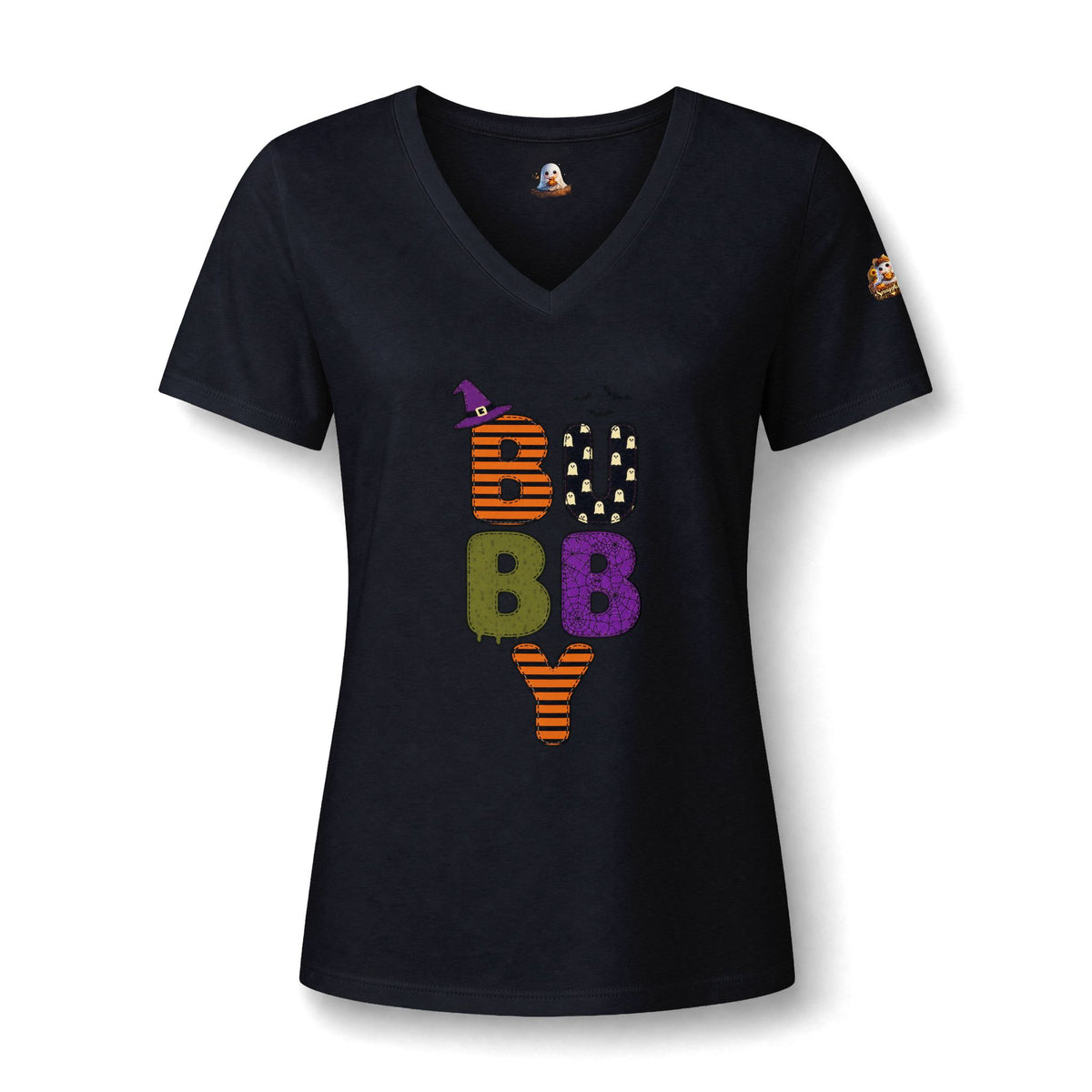 Halloween Boo Baby V-Neck Tee — Cute Trick-or-Treat Ghost Graphic