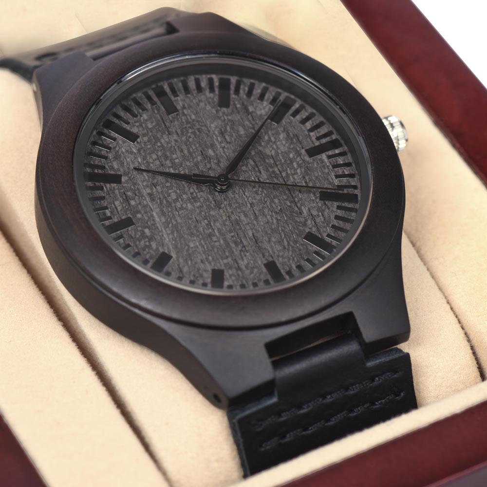 Best Man Wooden Watch with Personalized Message Card – Ecclesiastes 4:9–10 Wedding Gift